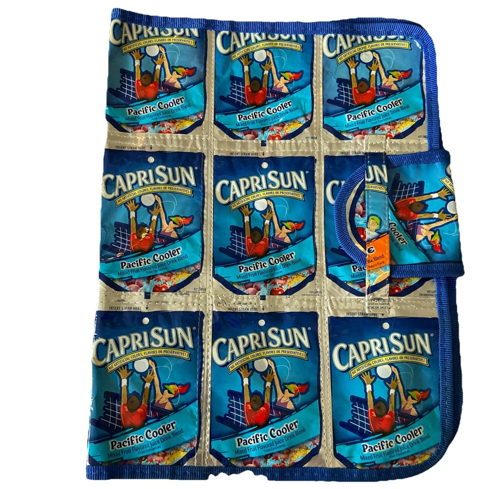 Capri Sun‎ Pacific Cooler Pouch Two Pocket Folder Closure Recycled Reusable